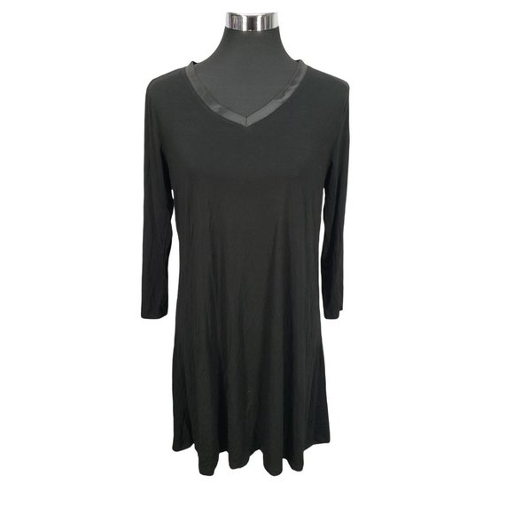 TIKTIK Women's Nightgown Modal Sleep Shirt V Neck Comfy Pajama Sleepwear Medium - Picture 2 of 10